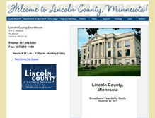 Tablet Screenshot of lincolncounty-mn.us